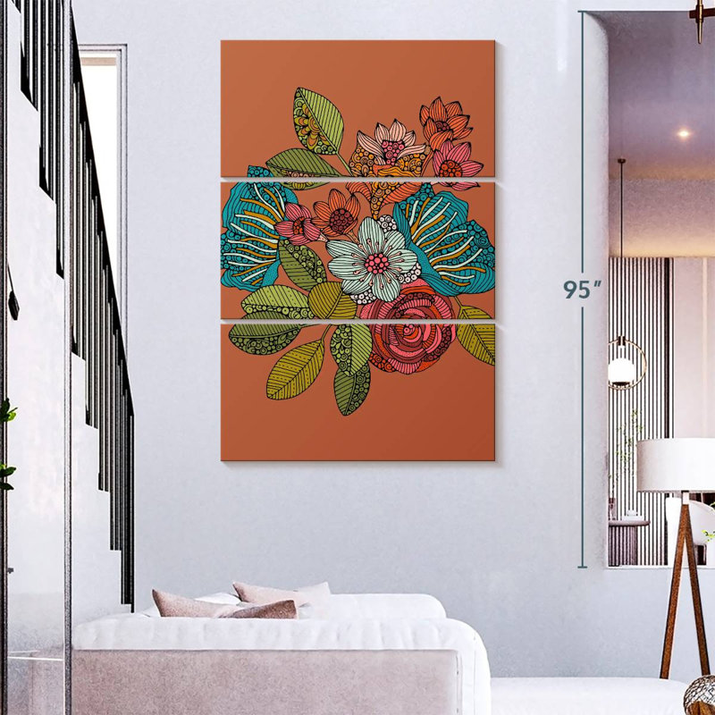 Harnek floral I, H 74 po x l 48 po
