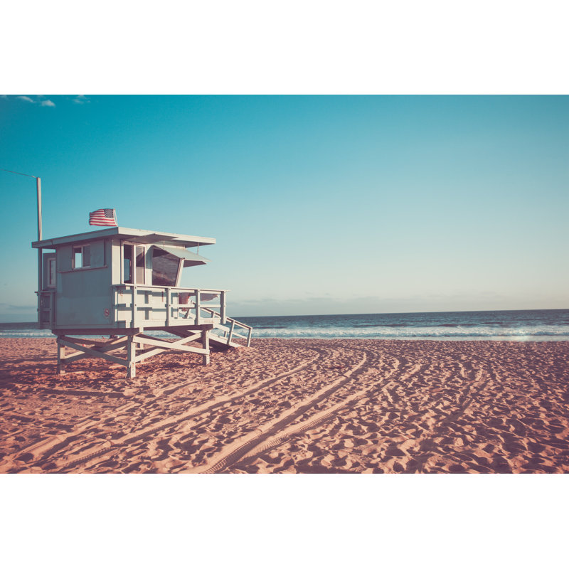 Santa Monica Beach by Nata_rass - Wrapped Canvas Print, 30cm H x 46cm W x 3.8cm D