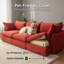 Canapé modulaire en forme de L en velours avec repose-pieds avec rangement, canapé 4 places Cloud avec rembourrage en duvet et mousse, housses amovibles pour animaux de compagnie pour le salon-1678088874