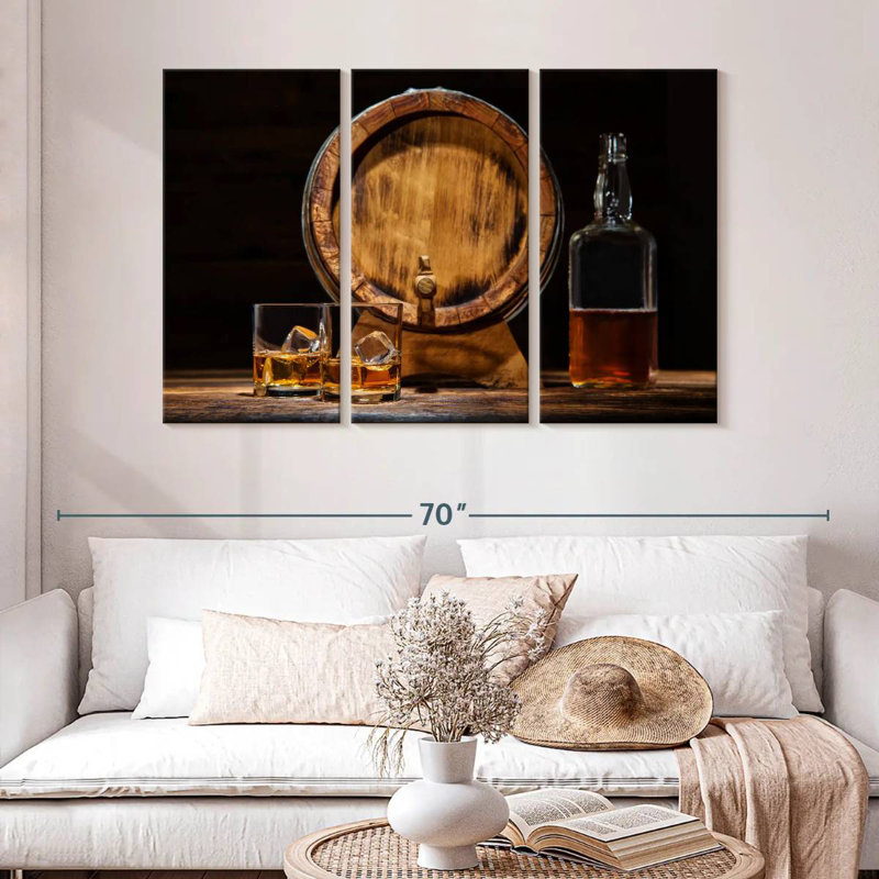 Yarlin Good Age Whiskey, 32" H x 50" W