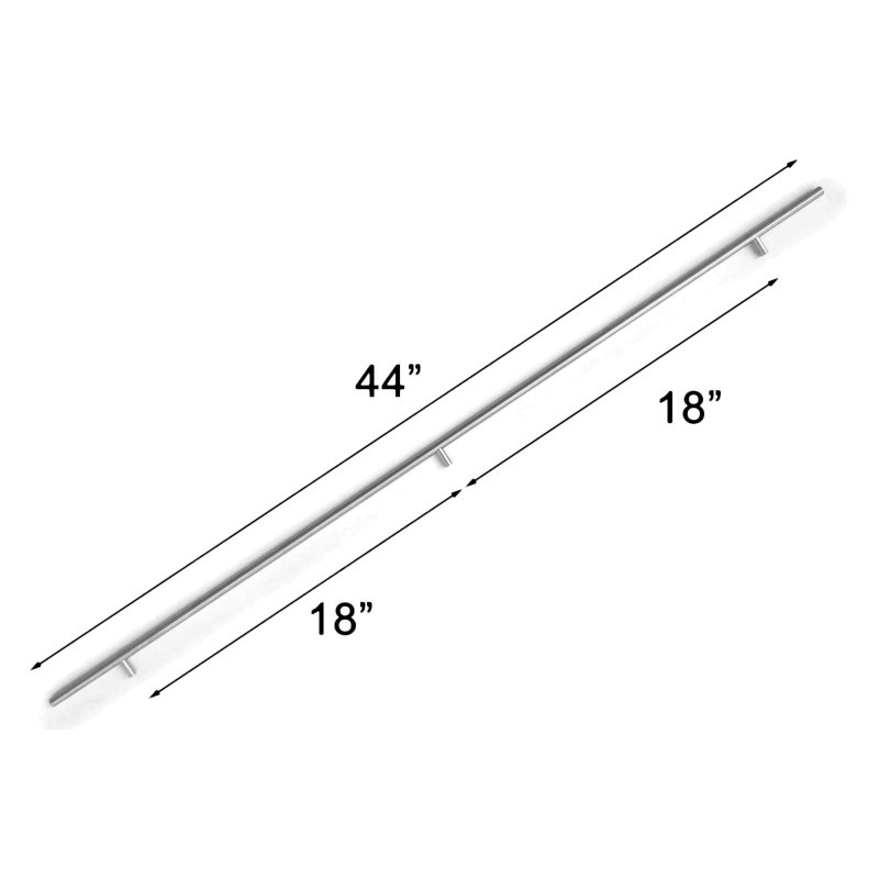 Solid Cabinet 36" Center to Center Bar Pull, Brushed Nickel