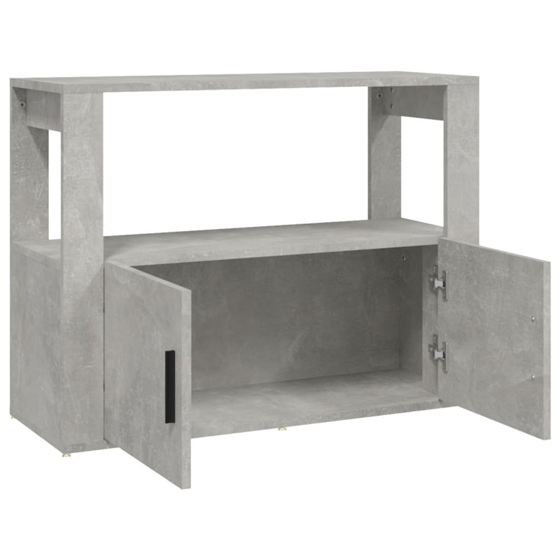 Kharley 80 Cm Wide Sideboard, Concrete Grey
