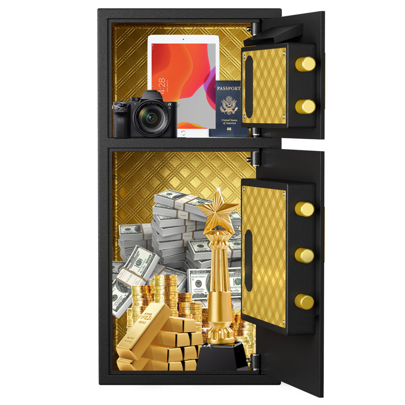 Coffre-fort multifonctionnel, H 25,59 po x l 13,77 po x P 13,77 po