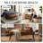 Lora Mid-Century Modern Tufted Leather Bench, 44" Wide with Metal Legs-965398932