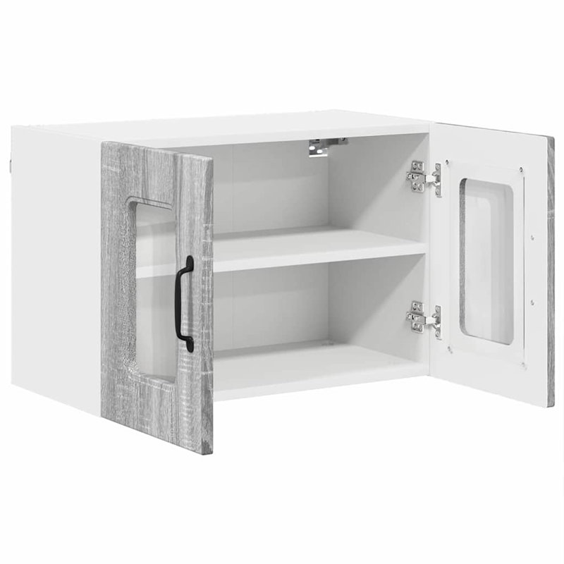 Vidaxl Kitchen Wall Cabinet White 60 X 31 X 40 Cm Engineered Wood, Grey Sonoma