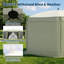 Pavillon de jardin escamotable 13 pi avec moustiquaire et linges amovibles, 6 côtés-129741344