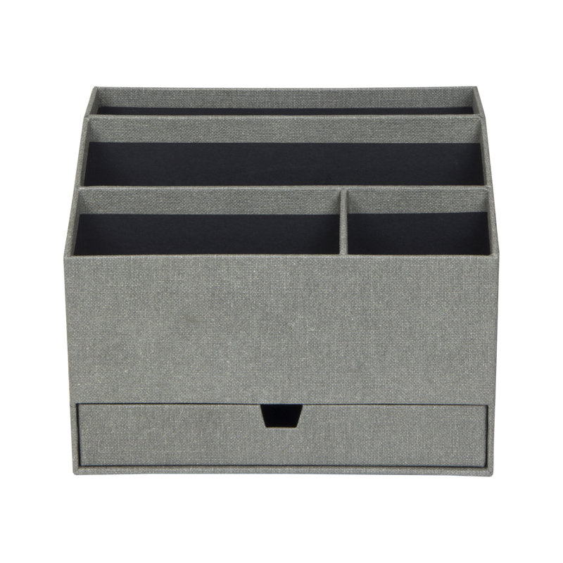 Organisateur de bureau Bigso Greta - Organisateur de bureau durable, Toile grise