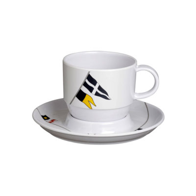 Brinkerhoff Melamine Teacup and Saucer