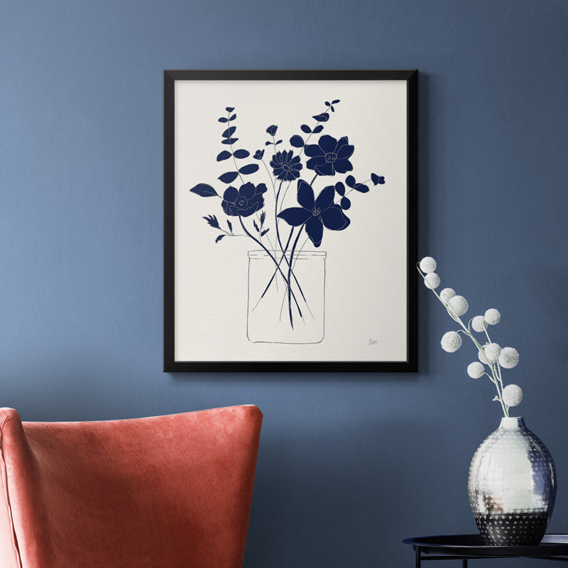 Toile encadrée de qualité supérieure Indigo, Noir, H 24 po x l 20 po