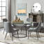 Chaise d'appoint en tissu gris Karneisha