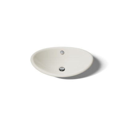 Iron Plains Metal Oval Vessel Bathroom Sink with Overflow