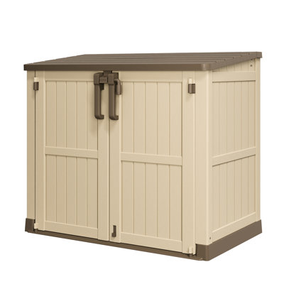 Outdoor Resin Horizontal Storage Shed-280 Gallon