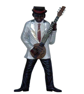 Bosmat Jazz Band Guitar Player Wall Decor