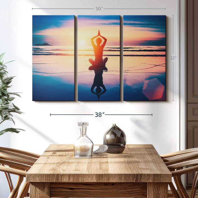 «Meditation» sur toile, H 32 po x l 50 po x P 1,25 po