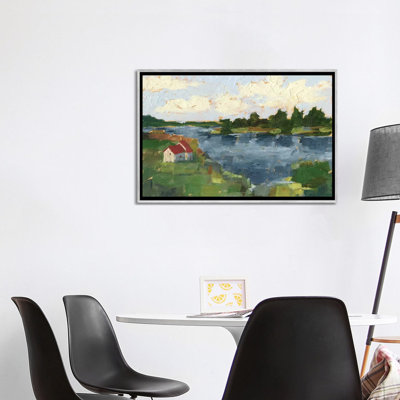 " Lakeside Cottages I " by Ethan Harper