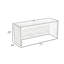 Crédence de bureau 71 pouces avec panneau de modestie gris Jeny-118318918