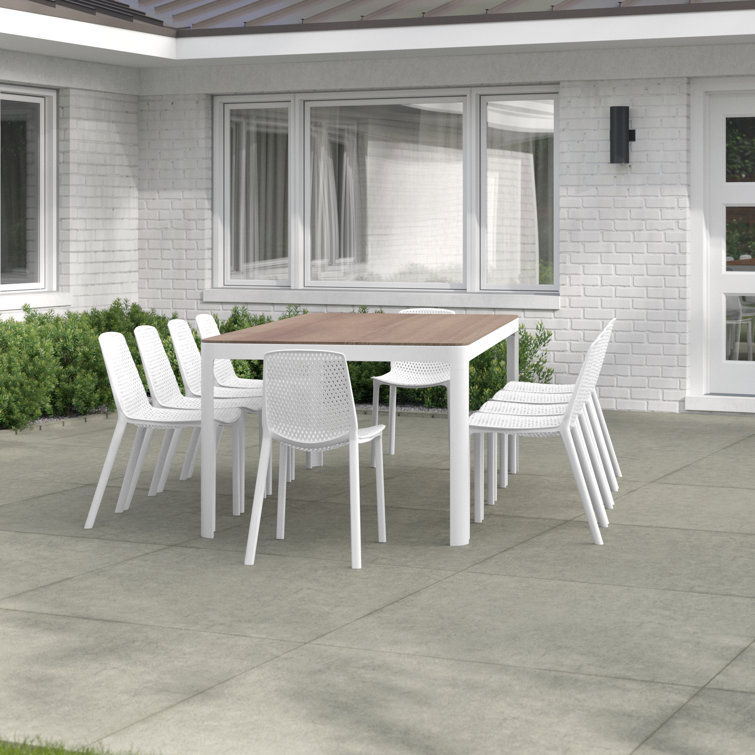 Rafael 10 - Person Patio Dining Set with Rectangular Table
