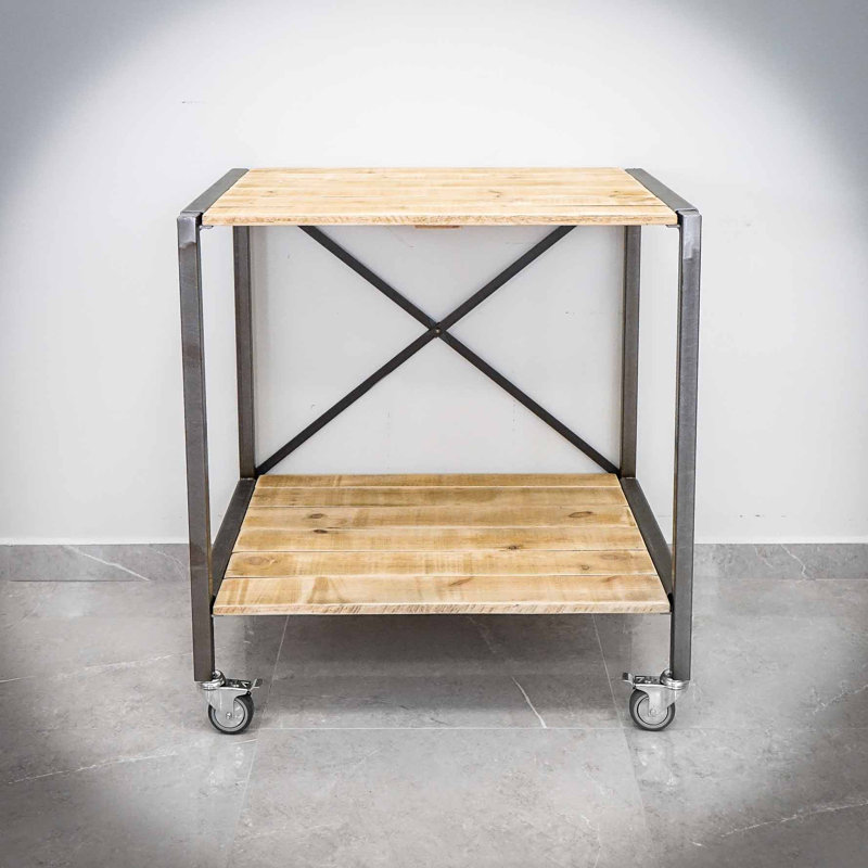 Casey Metal Base Writing Desk, Natural