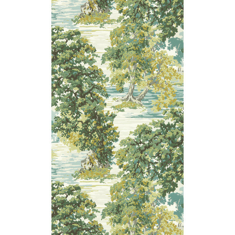 Ancient Canopy Wallpaper, Sap Green