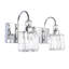 Éclairage pour meuble-lavabo à 2 lumières à intensité variable Baelbeer-250260999