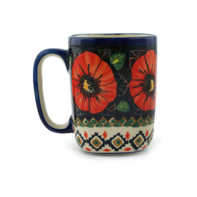 Poppy Passion Stoneware Coffee Mug