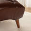 Chaise longue rembourrée élégante avec rembourrage haute densité et pieds en bouleau robustes, parfaits pour la détente et le style