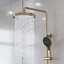 3-Function Exposed Shower System With Tub Spout, 10.8" Round Rain Shower Head & Handheld Shower-120234895