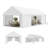 White Waterproof Wedding Canopy Tent - UV Resistant Outdoor Party Shelter with Roll-Up Doors, Ventilation & Reflective Strips for Receptions, Markets, Backyard Events-110906690