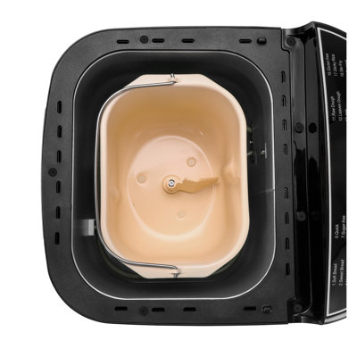 2LB Automatic Bread Maker Machine with 19 Programs, Nonstick Ceramic Inner Pot & 3 Crust Settings