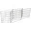 Gabion en acier galvanisé à 3 compartiments, cage à pierres en fil soudé, mur de soutènement antirouille et résistant aux intempéries pour jardin, bordure paysagère