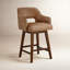 Tabouret de comptoir en similicuir Lainey