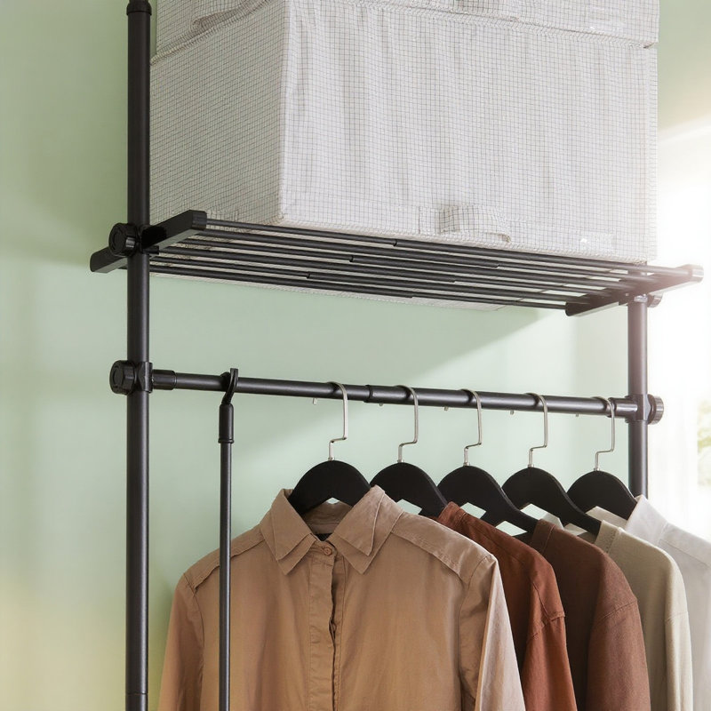 Adjustable Clothing Rack, Black