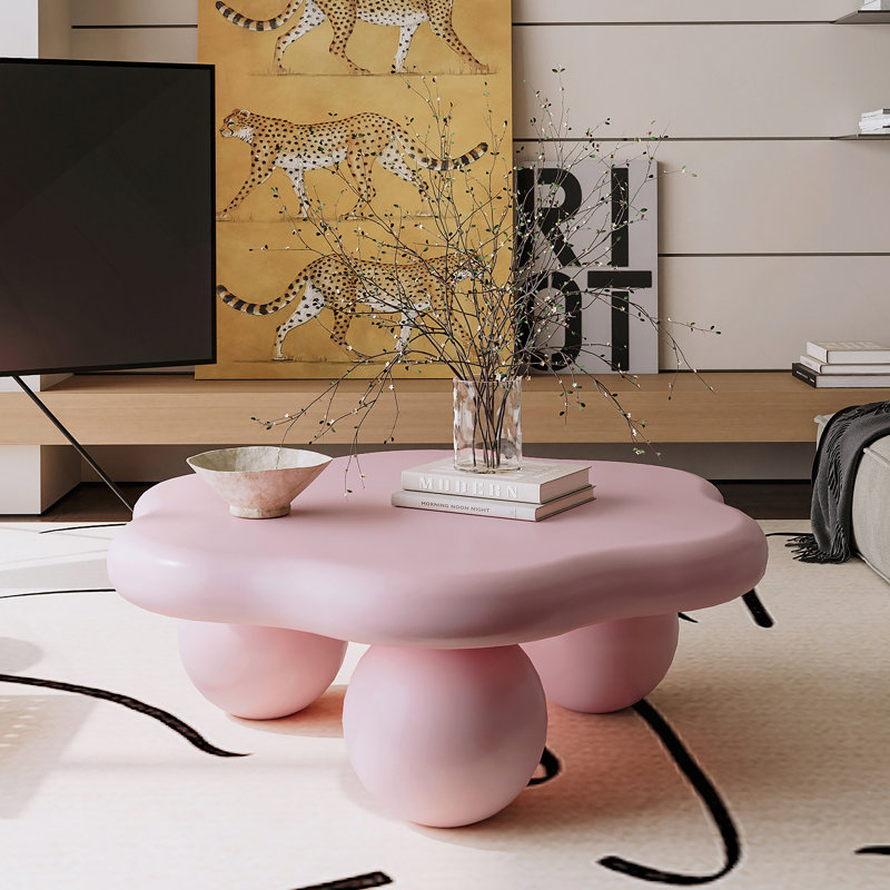 Table basse 35 "Cloud Shaped, Rose, Rose