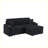 Modern Multi-Function Sofa with Hidden Reclining and Cup Holders-1552538654