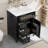 24" Gray Bathroom Vanity with Sink, MDF & Rubberwood Construction, 3 Drawers & Cabinet with Adjustable Shelves-903531559
