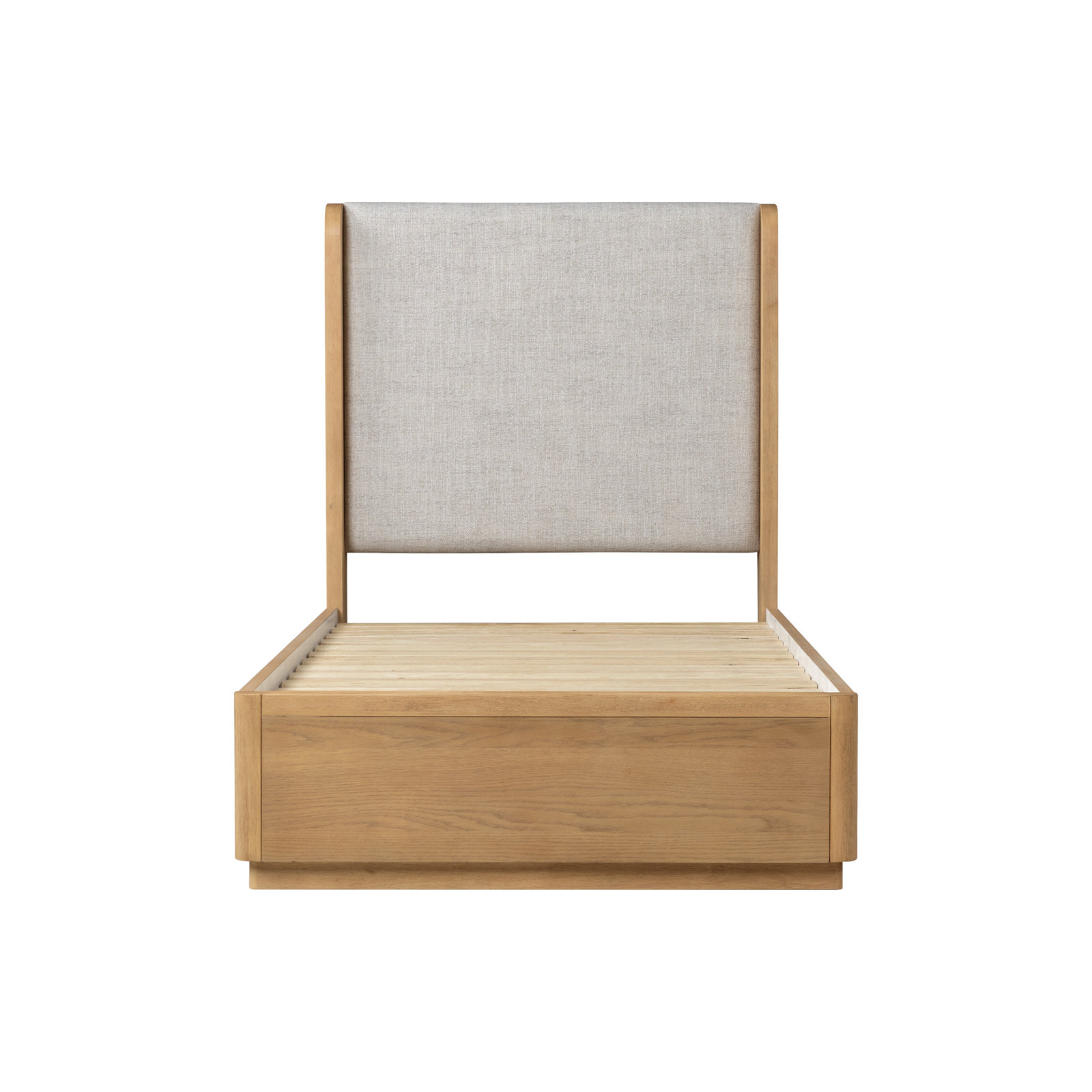 Modena Upholstered Bed, Natural, Twin