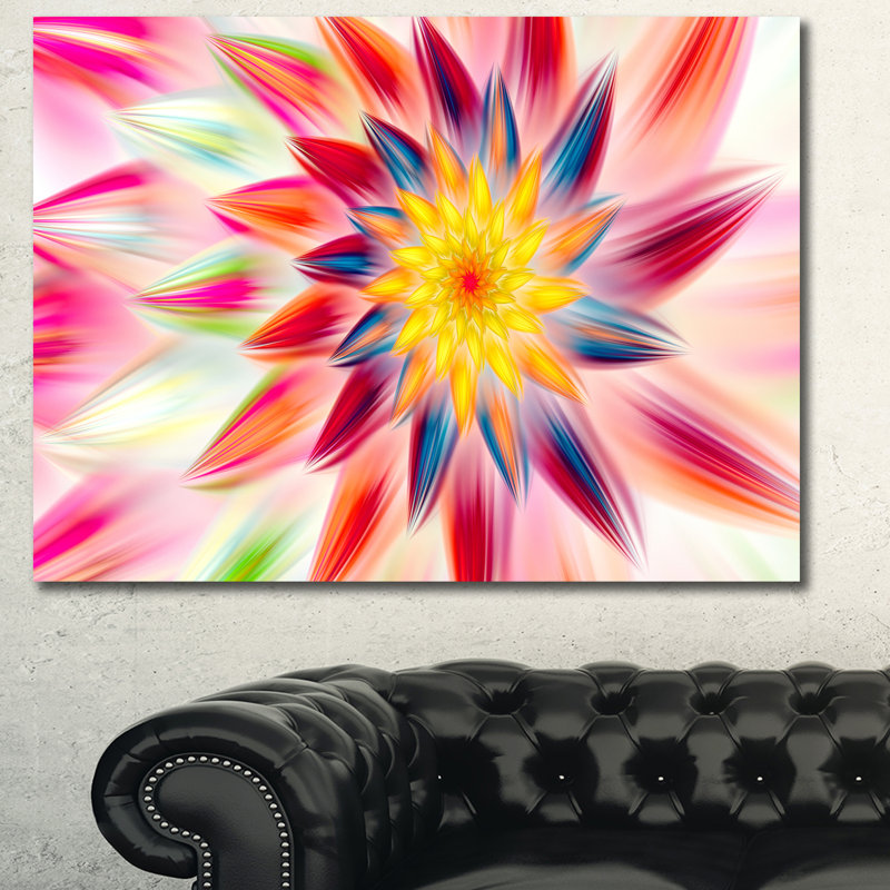 « rose danse floral pétales », impression sur toile tendue, H 20 po x l 20 po x P 1 po