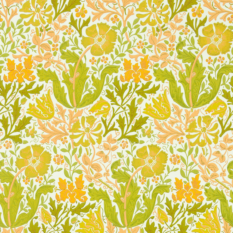 Compton 10.05m x 52cm Matte Wallpaper Roll, Yellow