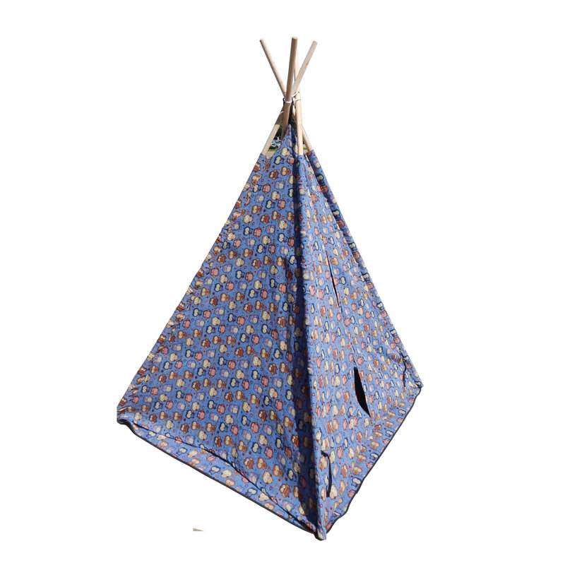 Children's Triangular Play Tent with Carrying Bag