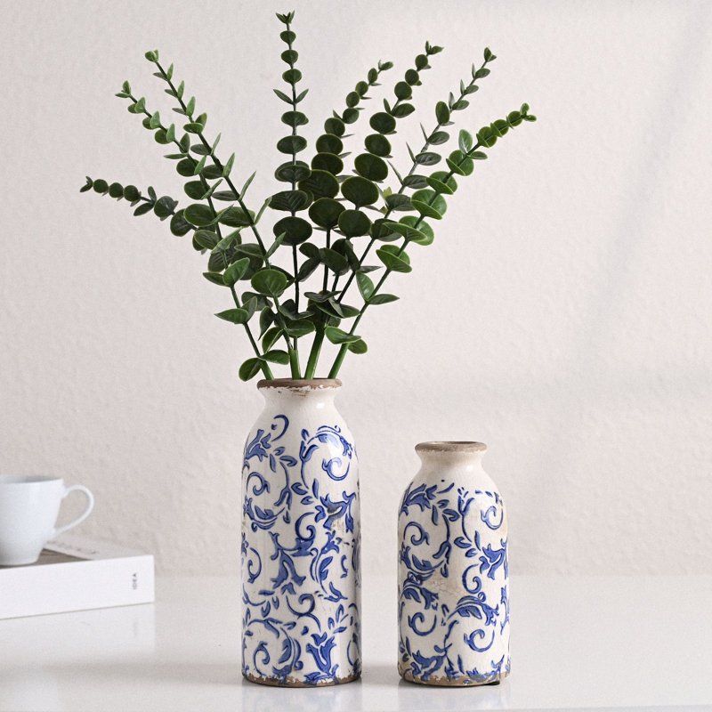 Ensemble de vases en céramique 7,9 pouces 2 pièces