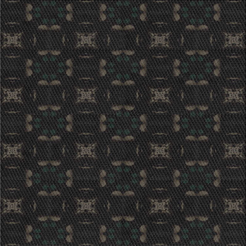 Tapis noir, Carré 7 pi