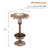 Plastic/Acrylic Pedestal Birdbath