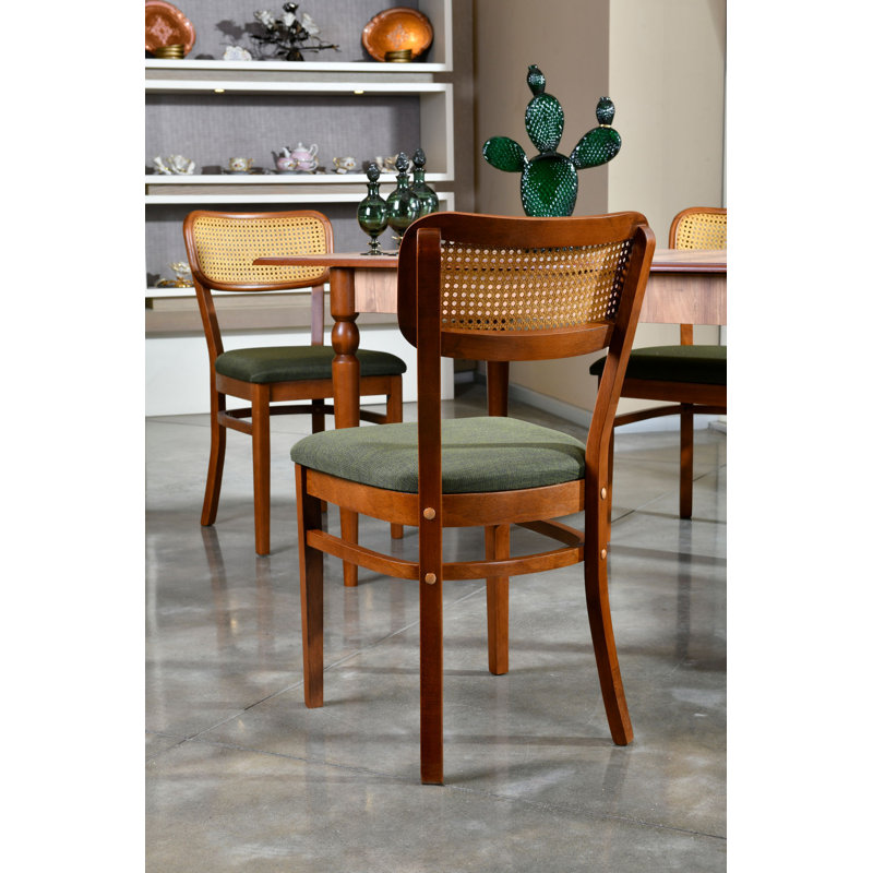 Ensemble repas 4 personnes Notchietown, Vert / brun