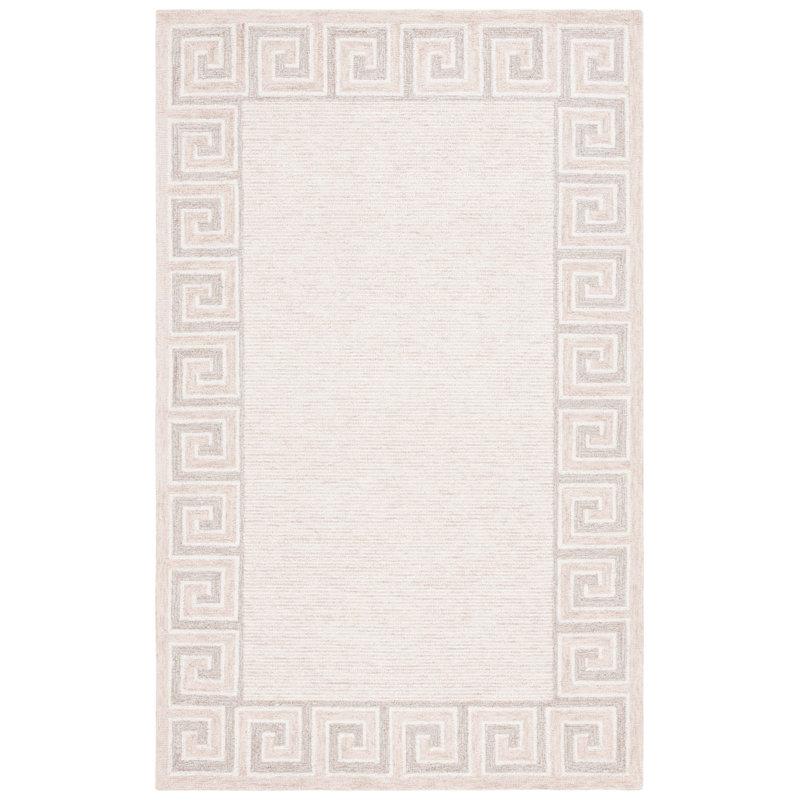 Tapis en coton touffeté à la main Shawnea, Rectangle 4 pi x 6 pi