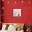 Cadre flottant rose bonhomme de neige, conception par Nicole Tamarin-522933366-522933365