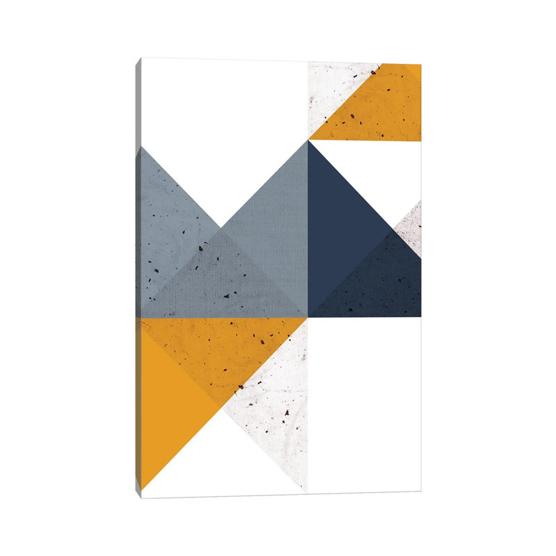 Modern Geometric XIXB - Print on Canvas, Wrapped Canvas, 30.48 cm H x 45.72 cm W