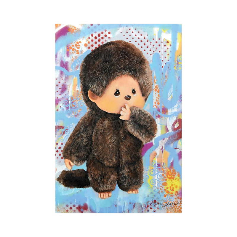 Monkey Business - Wrapped Canvas Painting, 30.48cm H x 20.32cm W x 1.905cm D