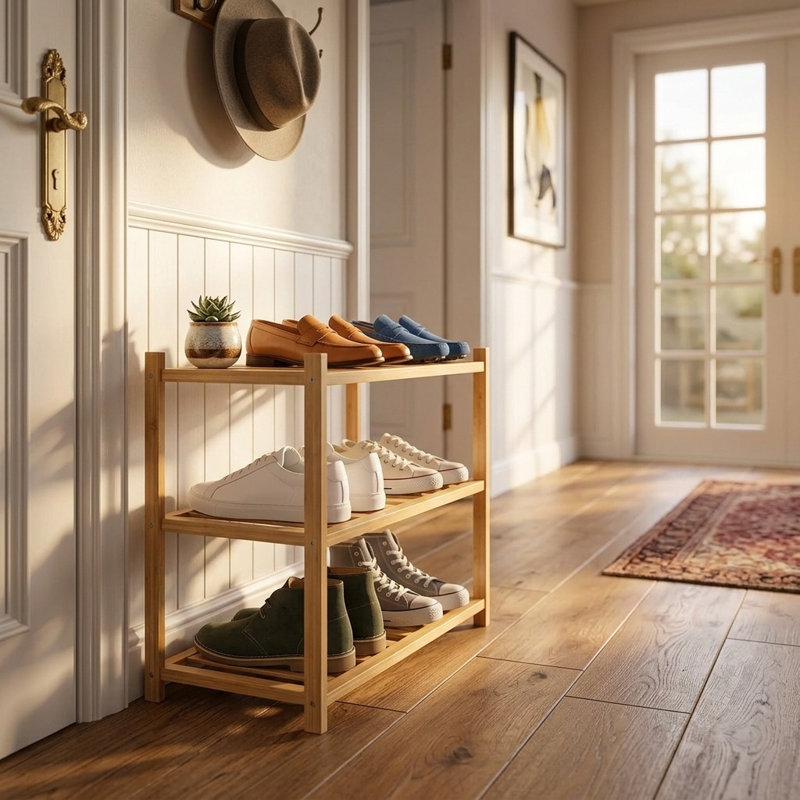 6 Pair Shoe Rack