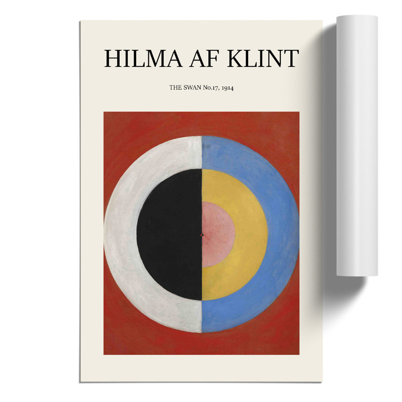 The Swan Print by Hilma Af Klint - Frameless Print, 59cm H x 42cm W x 0.1cm D