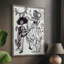 Reproduction encadrée Day of the Dead Parade IV - bois massif-389854992